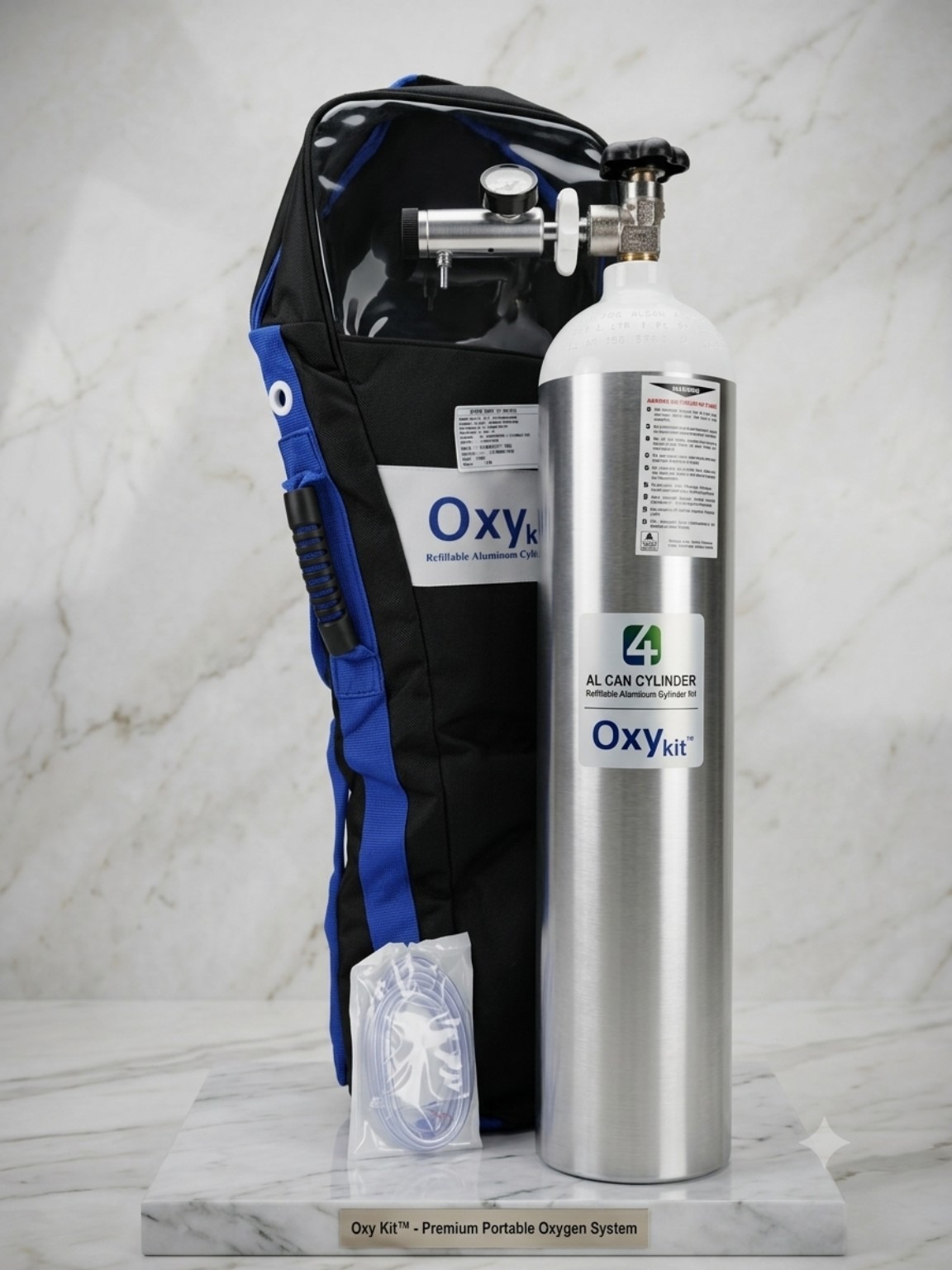 OxyKit 1020L Portable Oxygen Cylinder Kit — Al-Can OxyKit