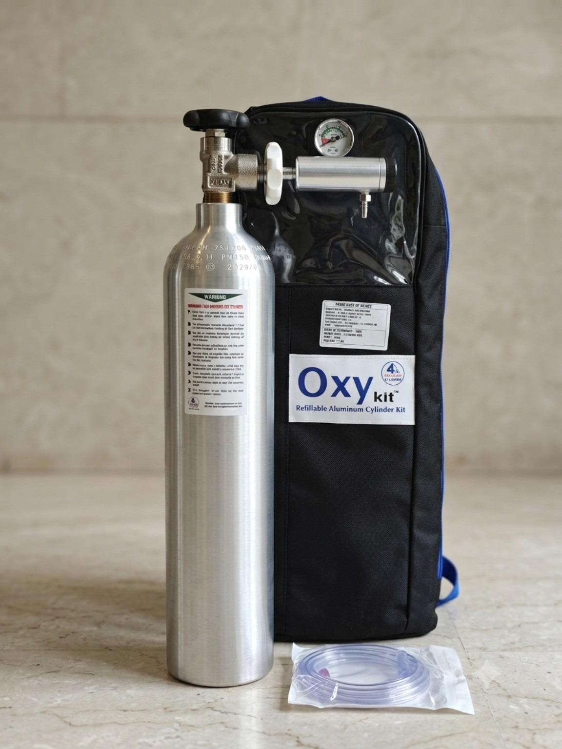 OxyKit 465L Portable Oxygen Cylinder Kit — Al-Can OxyKit