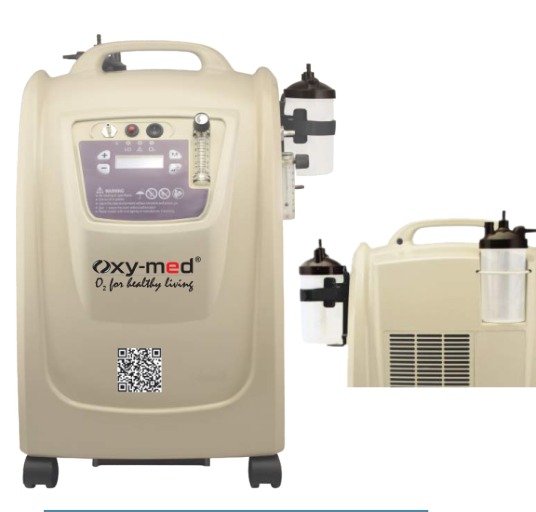 Oxy-med 10 LPM Dual-Flow Oxygen Concentrator — OxyMed