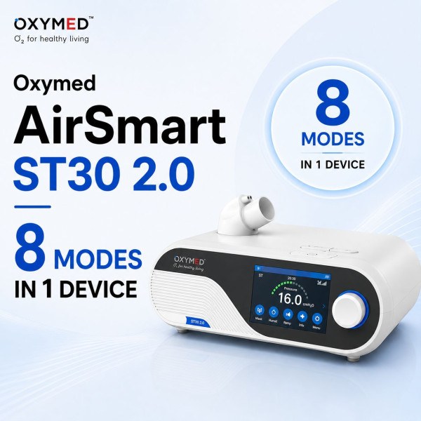 OxyMed AirSmart All-in-One Bi-Level PAP (ST30 2.0) view 2