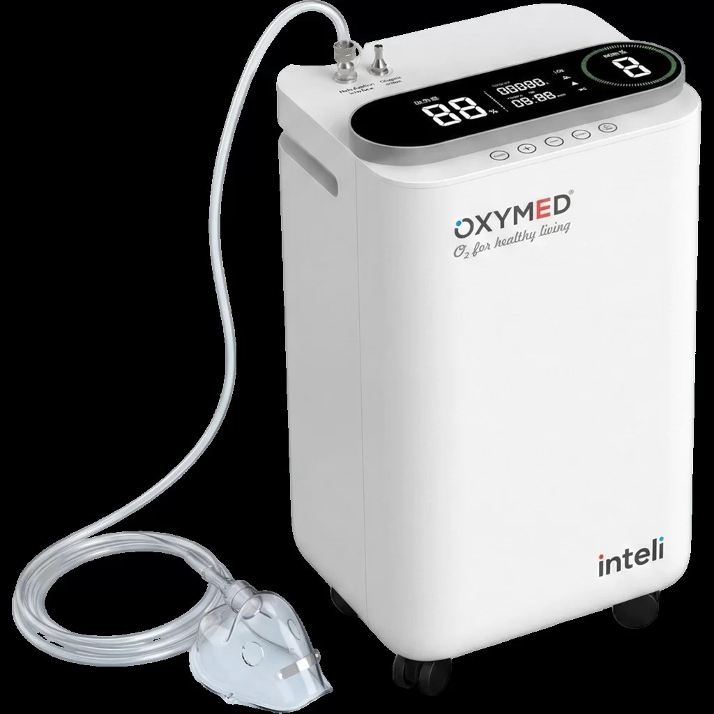 OxyMed Inteli 5 LPM Auto-Flow Oxygen Concentrator — OxyMed